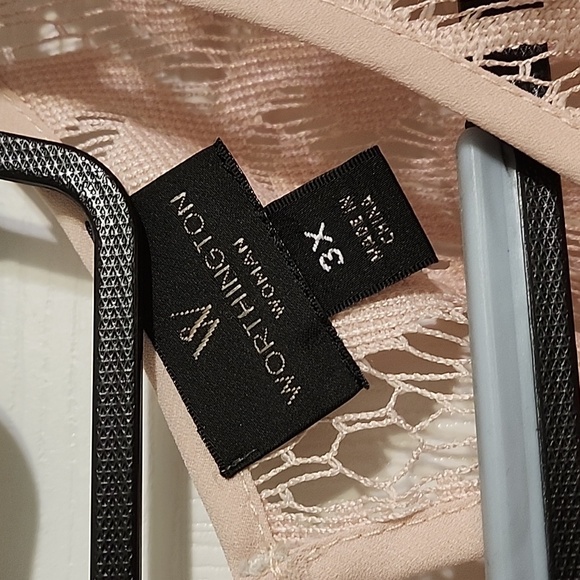 Worthington 3X lace over shirt pink - Picture 2 of 5